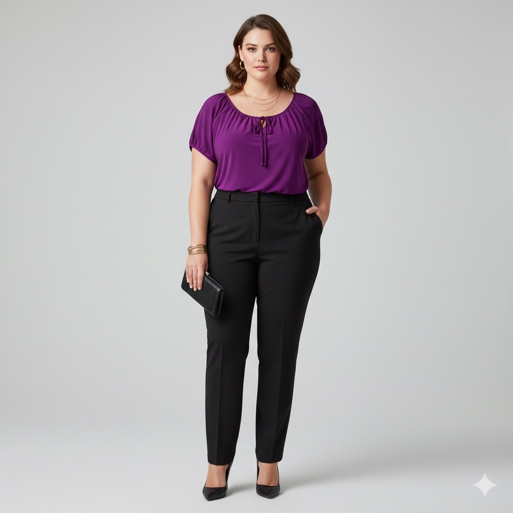 Star Vixen Rich Purple Blouse